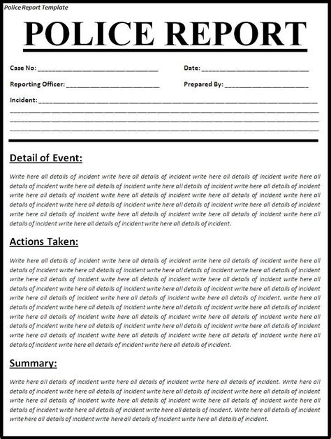 File A Police Report .